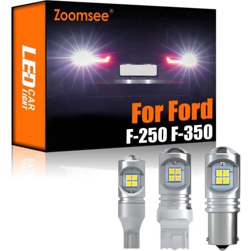 Zoomsee 2Pcs White Reverse LED For Ford F-250 F-350 F250 F350 F 250 350 1997-2020 Canbus Exterior Backup Rear Tail Bulb Light