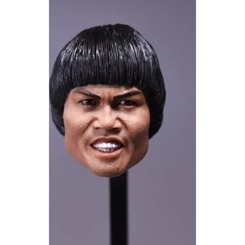 1/6 Bobby Yip Cosplay Bruce Lee Head Sculpt for 12inch Phicen Tbleague Jiaoudoll Action Figure DIY