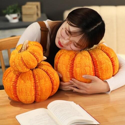 1pcs 15/25/30cm Simulation Pumpkin Plush Toys Creative Halloween Plush Gifts Kids Love Dolls Kawaii Pumpkin Pillow