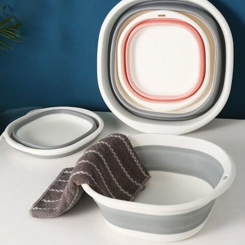 1PC Multifunctional Folding Washbasin Portable Laundry Wash Basin Home Tub Bathroom Kitchen Accessories Cleaning Supplies