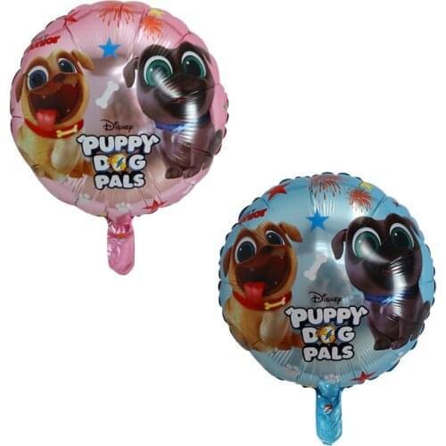 10pcs 18inch Puppy Dogs Pals Foil Balloons Bingo and Rolly Brothers Helium Balloon Birthday Party Decoration Air Globos Kids Toy