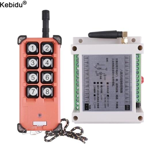 DC12V 24V 36V 8CH Channel Wireless Remote Control LED Light Switch Relay Output Radio RF Transmitter And 433 MHz Receiver