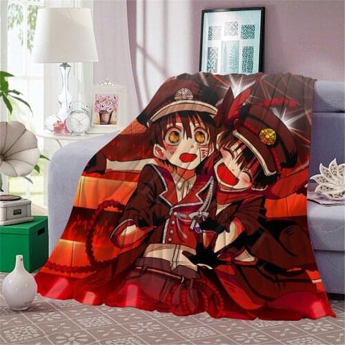 Toilet-Bound Hanako-kun 3D Blanket for Beds Printed Cartoon Anime Flannel Blanket Sofa Home Decor Sofa Travel Student Blanket