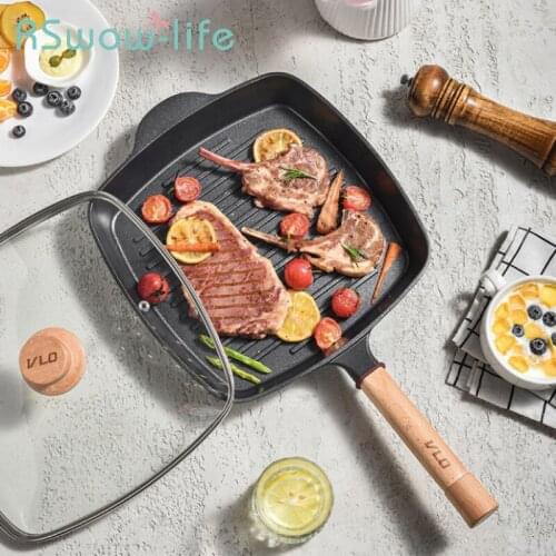 51.5*28*28cm Saucepan Non-stick Frying Pan Household Breakfast Frying Pan Steak Egg Frying Pan Flat Bottom For Kitchen Pots