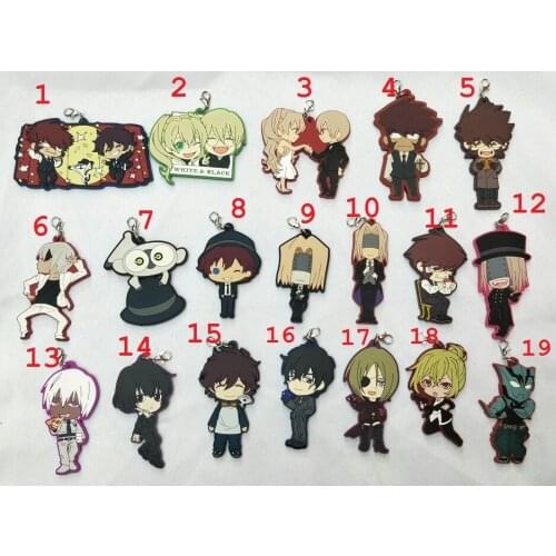 D157 Kekkai Sensen Anime keychain Leonardo Watch Zapp Renfro Klaus V Reinherz Rubber strap/mobile phone charms