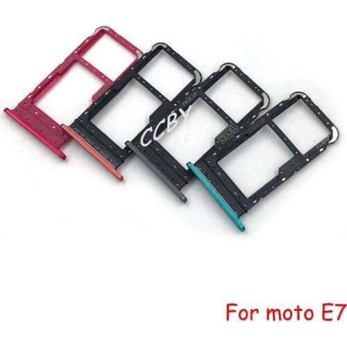 For Motorola Moto E7 / E7 Plus Sim Card Slot Tray Holder Sim Card Reader Socket