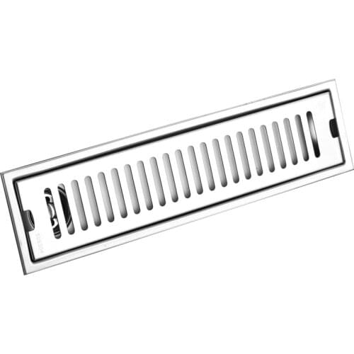 Stainless Steel Long Rectangle Drainer Bathroom Kitchen Filter Floor Drains Bathroom Accessories Home Improvement 30/40/50/60cm