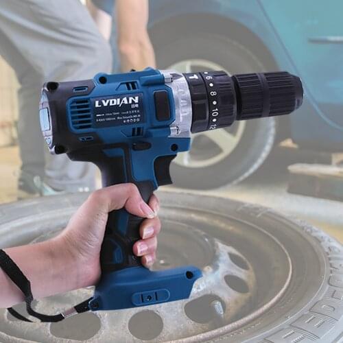 Electric Cordless Impact 3 In 1 18V Drill 13mm 2-Speed Rechargable Electric Screwdriver Drill Li-Ion Battery For Makita Battery
