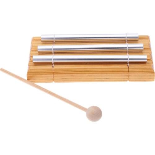 Energy Chime Three Tone with Mallet Exquisite Kid Children Musical Toy Percussion Instrument