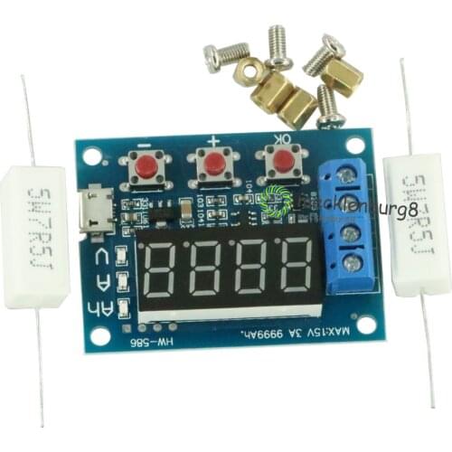 HW-586 ZB2L3 1.2 V 12 V 18650 lithium-ion Battery Capacity tester resistance lead-acid Battery Capacity meter discharge tester