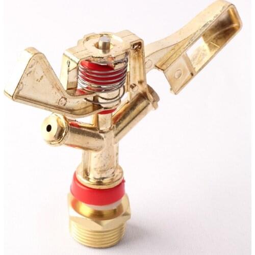 G 1/2'' G 3/4'' Male Thread Double Nozzle Rotating Sprinklers High Strength Zn-Alloy Garden Sprinkling Lawn Irrigation Emitters