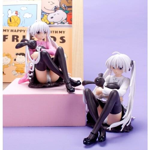 2 types 11CM Game Yosuga no Sora character Take the rabbit Cake Car decorations Model toys Collection Gift