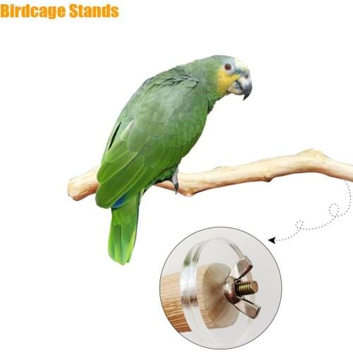 Bird Perch Natural Wooden Bird Cage Perch for Parrot Cages Toy