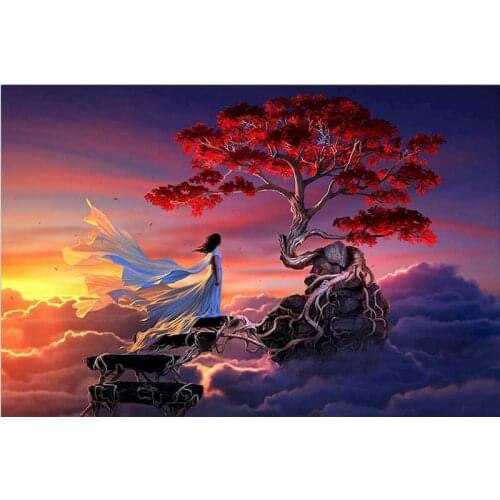 GATYZTORY DIY Painting By Number Landscape Canvas Painting Pictures By Numbers Kits Hand Painted Paintings Gift Home Decor