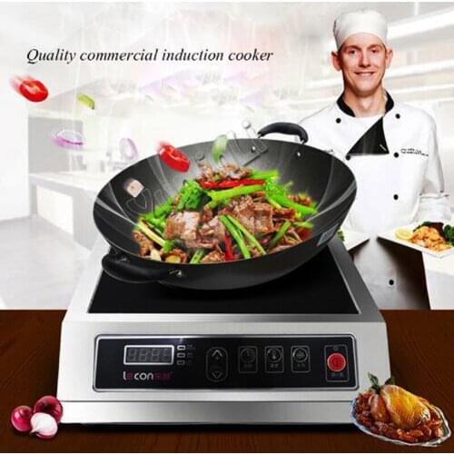 Commercial Induction Cooker 3500W High Power Induction Cooker Hotel Cooking Machine Stove Furnace LC-3500