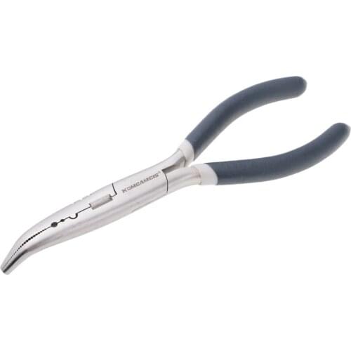 Multifunctional Bent Long Nose Fishing Pliers Hook Remover Wire Line Cutter