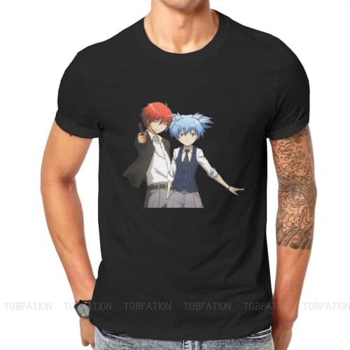 Assassination Classroom Japanese Comedy ACG TShirt for Men Karma Nagisa Soft Leisure Sweatshirts T Shirt Novelty Trendy Fluffy