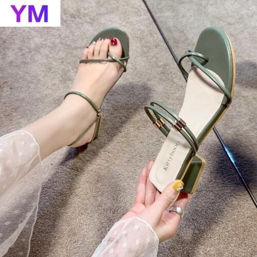 Fashion Fish Mouth Platform Women Square High Heels Shoes Slip-on Toe Sandals Non-slip Thick Heel Zapatos De Mu Open Toe Shoes