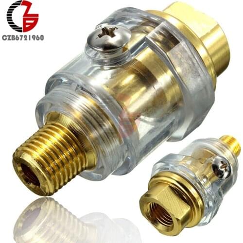 1/4" BSP Mini In-Line Oiler Lubricator for Pneumatic Tool & Air Compressor Pipes