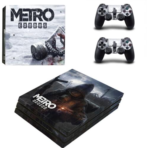 Metro Exodus Style Skin Sticker for PS4 Pro Console And Controllers Decal Vinyl Skins Cover YSP4P-3319