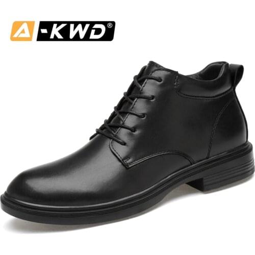New Casual Black Mens Shoes Formal Sapato Homem Single Official Shoes for Men Genuine Leather Shoes With Fur Luxury Men Sneakers