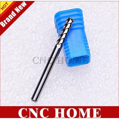 5pcs HRC55 3.175*12mm 1/8" shank 3 Flutes Carbide Milling Cutter by Aluminum cnc router bit Metal Aluminum End Mills