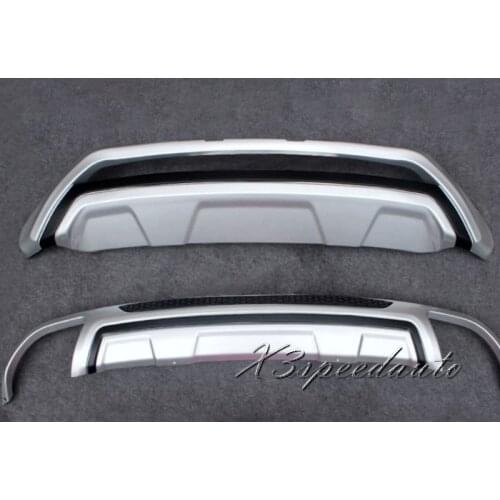 High Quality 2PCS Plastic Front + Rear Bumper Protector Guard For Ford Edge 2015 2016 2017