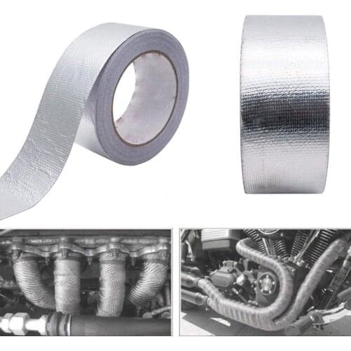 Westspark 1PC 2" Self-Adhesive Silver Heat Reflective Tape, Fiber-Glass Aluminum Foil Tape, Heat Jacketing Insulation Resistant