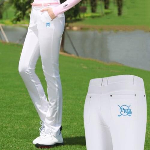Womens Pants Golf Apparel Ladies Trousers High-elastic Slim Pants Spring Summer Sportswear Full Length Sport Breathable