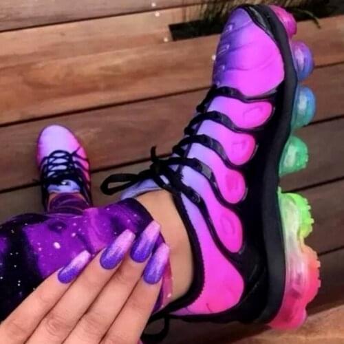 Womens Casual Shoes New Air Cushion Sneakers Mens and Womens Color Casual Running Shoes Breathable Zapatos De Hombre