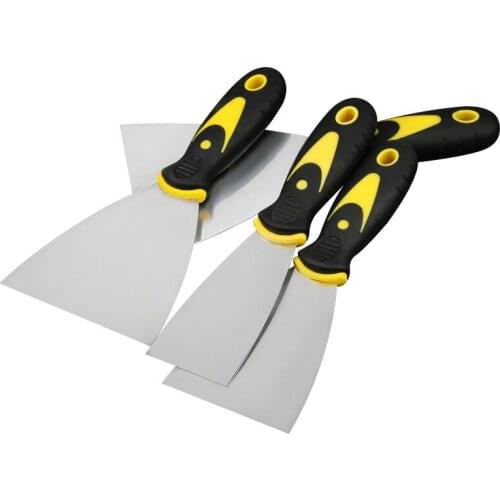 1pcs Putty Knife Carbon Steel Scraper Blade 1" 2" 3" 4" 5" Scraper Shovel Plastic Handle Wall Plastering Construction Hand Tool