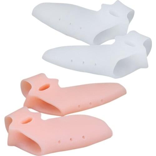 2pcs Gel Orthotics Thumb Correction Silicone Toe Alignment Separator Bunion Splint EK-New