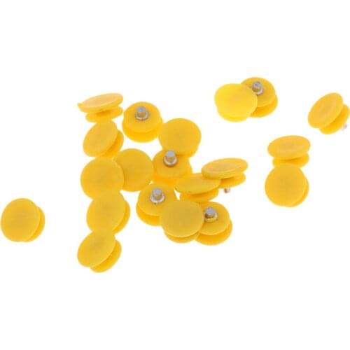 20x Crampon Cleats Climbing Spikes Snow Ice Grippers Non- Studs Yellow