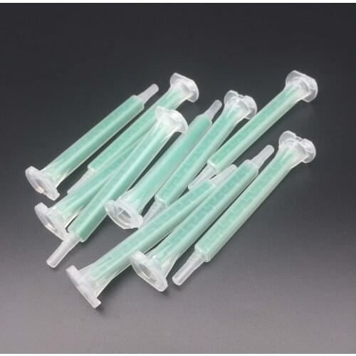 250Pcs Epoxy Static Mixer F6-16 Mixing Tube Resin Glue Mixing Nozzle for 50ml 37ml AB Glue Gun Two Component Liquid Mixing 83mm