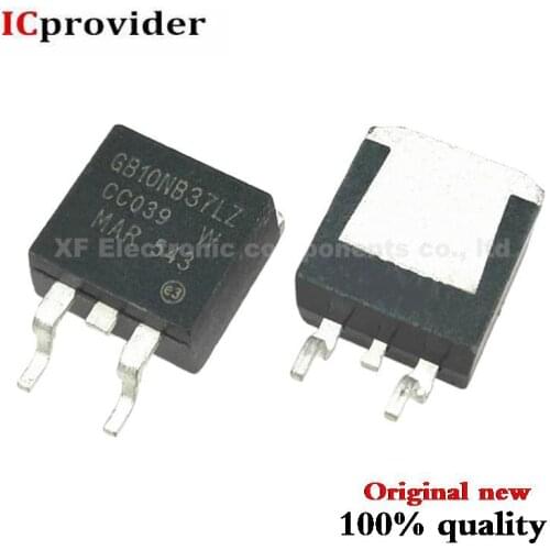 50pcs/lot STGB10NB37LZT4 STGB10NB37LZ STGB10NB37 GB10NB37LZ GB10NB37 10NB37 D2PAK Best quality