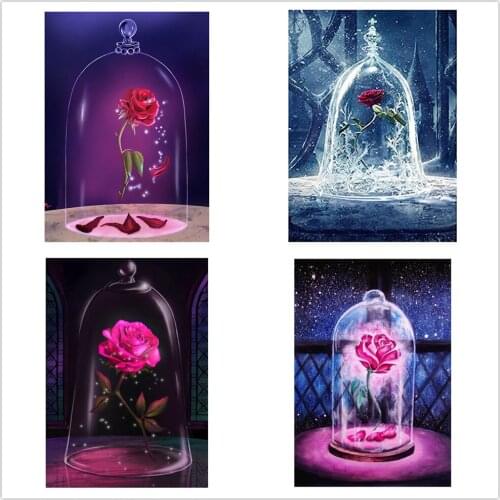 Diamond Painting Full Square/Round Diamond "Flower" Pattern Embroidery Cross Stitch 5D Rhinestone Moasic Painting Gift