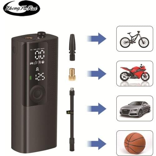 Car Motorcycle Bicycle Electric Tire Pump Portable Wireless Tire Air Pump for Car Automobile Air Pump