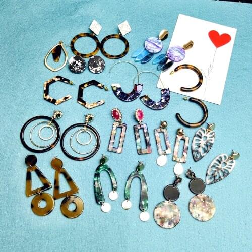 BALANBIUAcrylic Earrings For Women Boho 2020 Dangle Drop Earrings Fashion Big Bohemian Accessories Geometric Luxury Trend