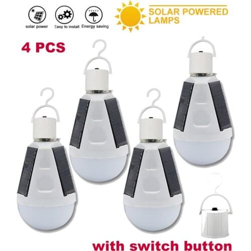 1-4pcs Portable Solar lamp Wireless Street light Solar Charge Outdoor Security Garden Night Decoration Luminaria garden wall bul
