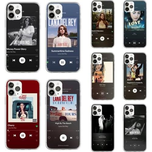 Lana Del Rey music player Album Phone Case Transparent for iPhone 11 12 mini pro XS MAX 8 7 6 6S Plus X 5S SE 2020 XR