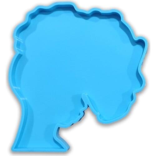 Human Head Series Epoxy Resin Mold Keychain Pendant Silicone Mould DIY Crafts Jewelry Casting Tools