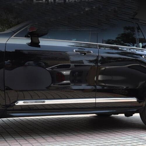 For Volvo XC90 2016-2020 Chrome Side Door Body Molding Strips Decoration Cover Trim Car Styling