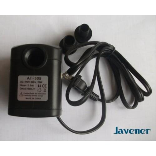110V-120V AC Electric Mini Submersible Pump brushless motor no jam pumnp for Aquarium fish tank 60Hz 20W 1000L/H T53