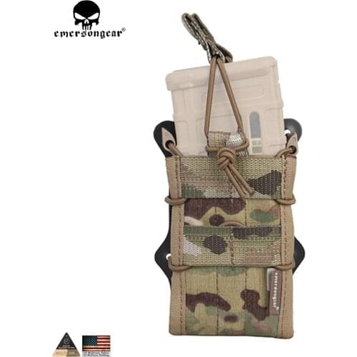 EMERSONGEAR 5.56 Double Modular Rifle Mag Pouch for M4 M16 Mag Molle Pouch Airsoft Hunting MOLLE Magazine Pouch Multicam EM6035