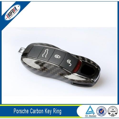 HOT Sale Carbon Fiber Key Ring Covers For Macan/Cayenne/Cayman/718