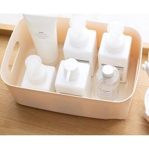 Cosmetic storage box student desktop snack storage box plastic storage basket environmentally friendly and tasteless