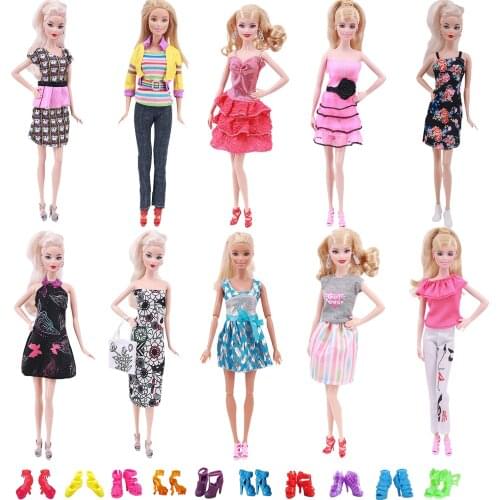 Barbie Doll Handmade Clothes Shoes Evening Dress Doll Accessories For 11.8 Inch Barbies Doll,BJD Doll,Toys For Girls