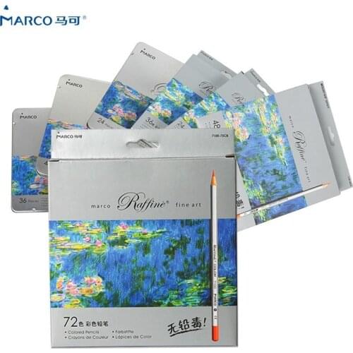 Marco 24/36/48/72 Colors Lapis De Cor Prismacolor Colored Pencil Set For Drawing Sketching Stationery Pencil School Art Supplies