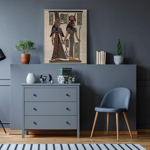 Wall Art Canvas Poster Painting Print Picture Living Room Home Decor Painting Original Retro Egyptian Landscape Religious