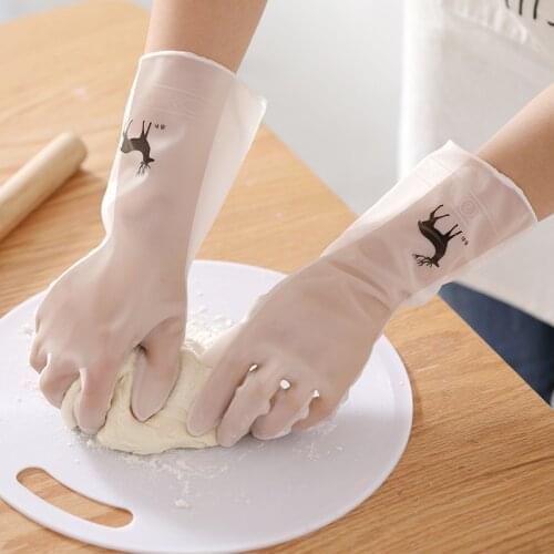 Pvc dishwashing gloves kitchen Household working items dishes goods work dishwasher For home cleaning tools accessories